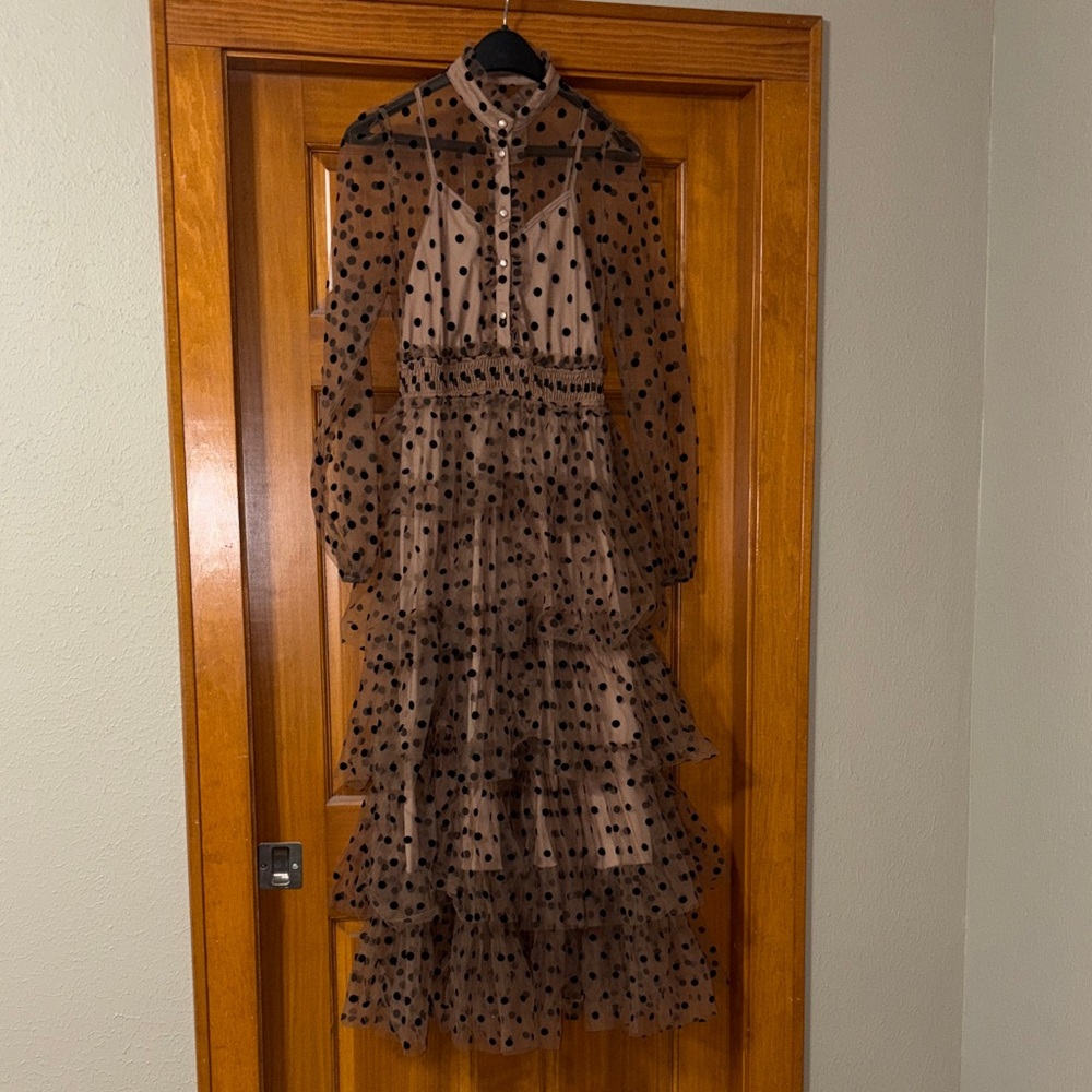 Mable Tulle Polka Dot Dress
